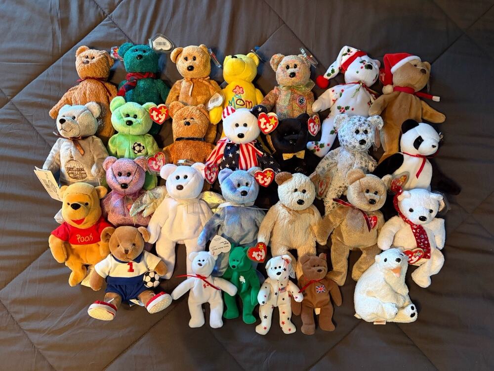 Lot 27 Ty Beanie Babies Variety Toy (0128)